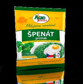 Špenát listový porce Špenát sekaný porce Kapusta sypká Kukuřice sladká Složení: špenátové