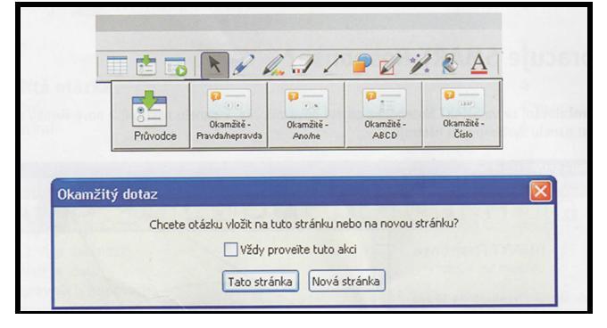 ELEKTRONICKÉ HLASOVACÍ ZAŘÍZENÍ Po úspěšné instalaci softwaru SMART Response se nám v programu SMART Notebook ukáže nová záložka s ikonkou představující program SMART