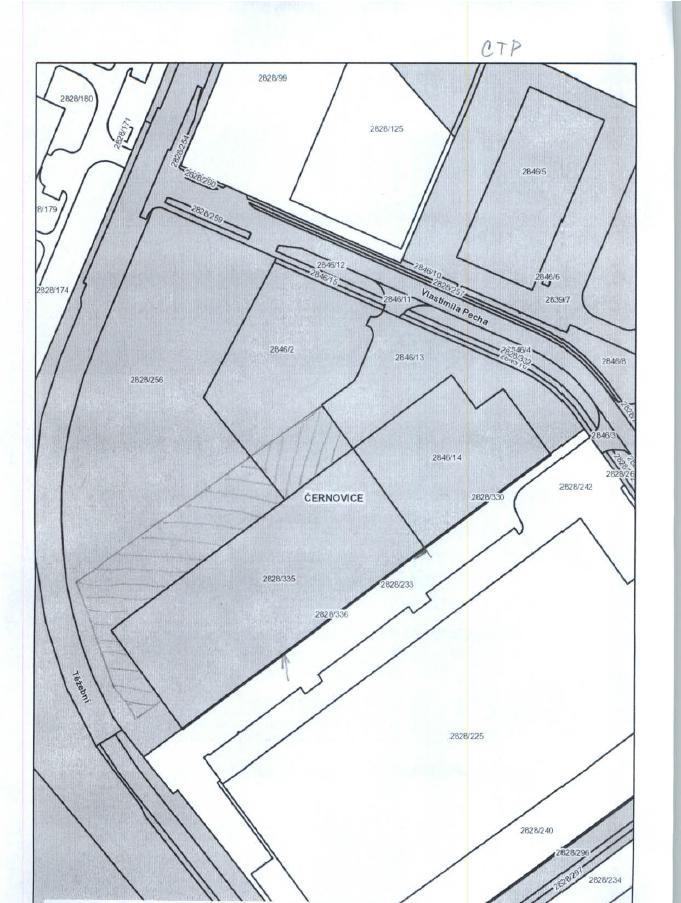 - části p. č. 2846/2 ostatní plocha, jiná plocha