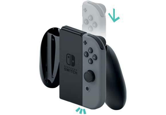 9 Připojení/odpojení Joy-Con gripu Pravý a levý ovladač Joy-Con můžete připojit k příslušenství Joy-Con grip a použit je jako jeden ovladač.