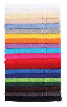g/m 2 / bathmat 700 g/m 2 ) výška / height 400 g/m 2 šířka / width Základní řada s nejširší barevnou škálou na trhu, která
