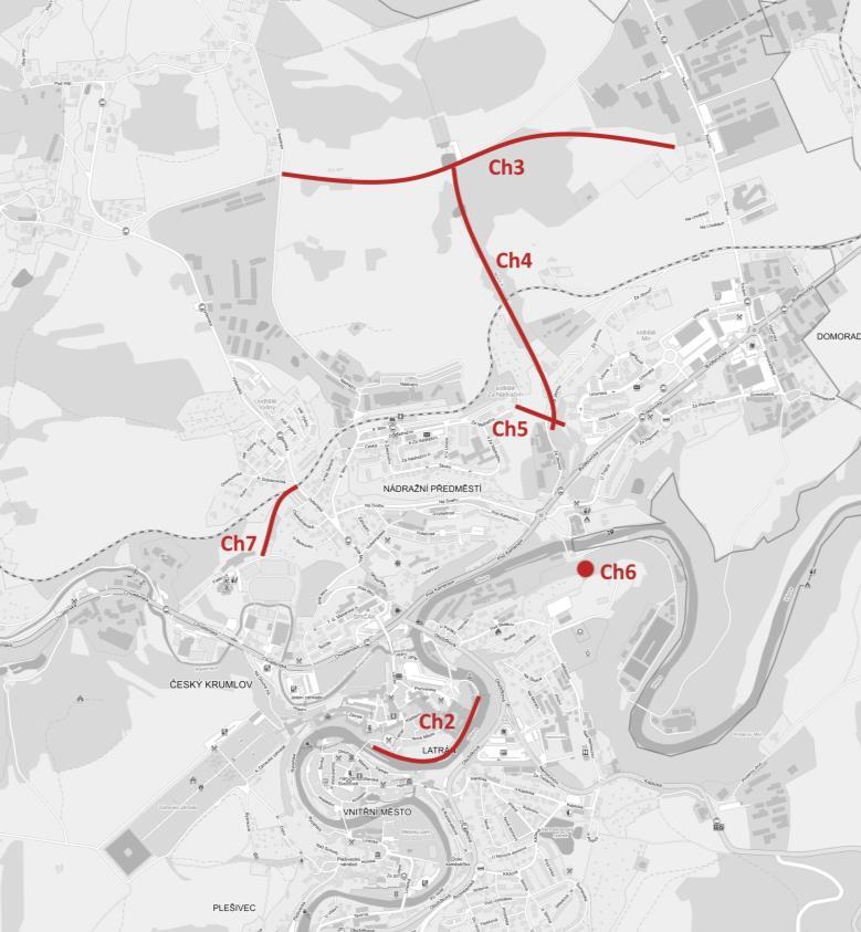 8.5 Pěší doprava Podrobný popis jednotlivých opatření je v části N6 - Plán organizace pěší dopravy. Pěší zóna v centru města je řešena samostatnou studií, která je uvedená výše jako opatření S13.