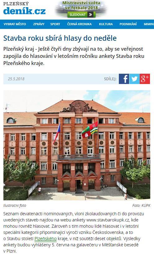 Zdroj: plzensky.denik.cz, klatovsky.denik.cz, tachovsky.denik.cz, domazlicky.denik.cz, rokycansky.denik.cz Datum: 25.