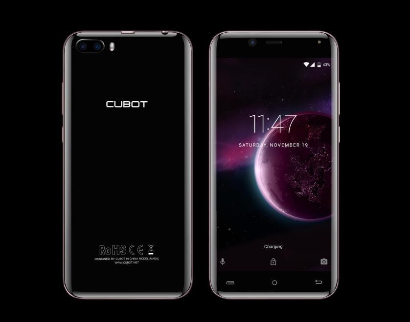 Řada Magic Cubot Magic Dostupné barvy: Gray Black, Golden Black OS Android 7.0 5.0 Inch 720x1280 4G FDD: B1 / B3 / B7 / B20 3G WCDMA: 900 / 2100 MT6737, Quad-Core, 1.3GHz 13.0MP F 2.0 + 2.0 MP F 2.