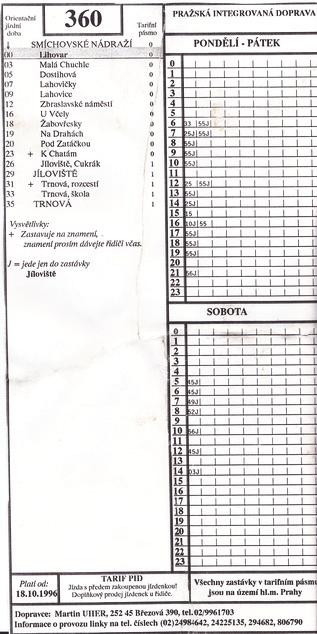 Trnové. Linka č. 352 byla prodloužena z Ořecha přes Zbuzany, Jinočany a Chrášťany na Zličín a na lince č. 355 začaly jezdit mezi Horoměřicemi a Úněticemi pouze vybrané spoje.