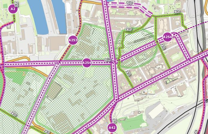 Cyklisty zde nejvíce trápí povrch velké dlažby (v křižovatce) a posléze delší vybrané přímé úseky ve společném provozu s tramvajemi, které se zde mohou pohybovat rychleji a cyklisté nemají kam uhýbat