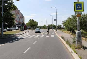 projednatelných parametrech oproti zamítnuté variantě studie BCŠ a včetně řešení cyklistické dopravy (i v příčné vazbě), do té doby případně doplnit zohlednění pěší vazby od stávajícího přechodu pro