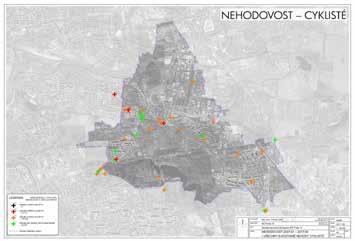 Analýza Nehodovost údaje za období 2007-01 2017-06 *) / řešené území (+ bezprostředně za hranicí řešeného území) Chodci 1 (+1) smrt *) 22.10.