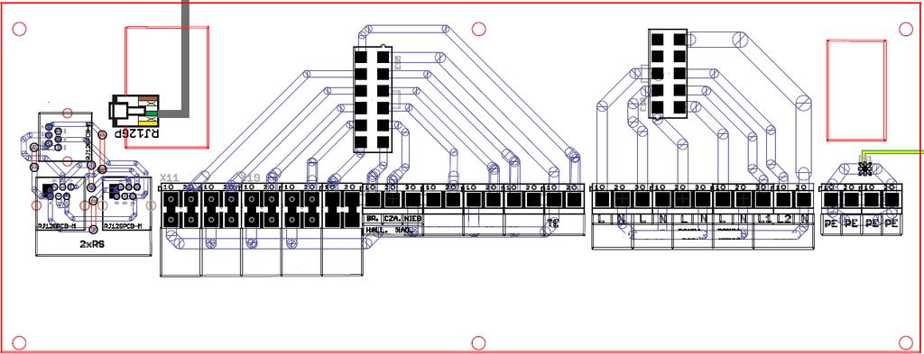 5.5. Elektrické schéma Před prováděním jakýchkoliv činností spojených s napájením (připojování vodičů, instalace zařízení atd.) je nutné se přesvědčit, že regulátor není zapojen do sítě!