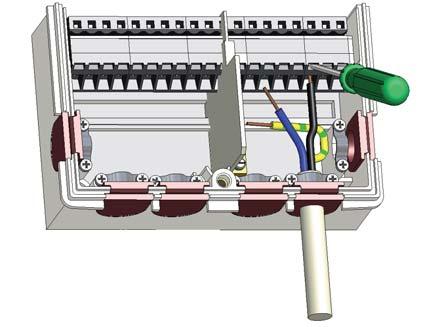Instalace C.2.1 C 2. 1 Postup elektrického zapojení: 1. Zvolte vhodné schéma zapojení solárního systému (B.6). 2. Otevřete víko regulátoru postupem podle kapitoly C1 3.