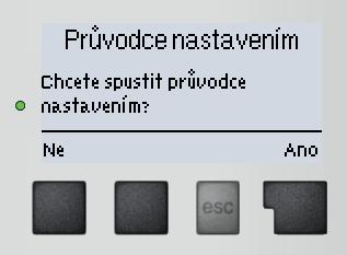 Ovládání regulátoru E.2 Pomoc při uvádění do provozu průvodce nastavením Pokud regulátor poprvé zapnete, objeví se na displeji požadavek nastavení jazyka a hodin.