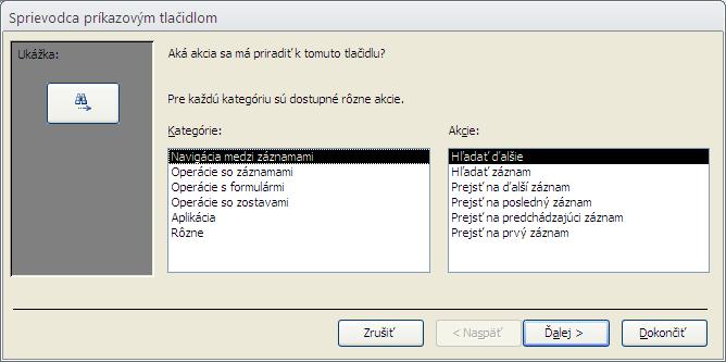 Ovládacie prvky Do formulára si môžeme podľa potreby vložiť ovládacie prvky ako textové pole, odkazy alebo tlačidlá a tým zrýchliť a zefektívniť prácu s údajmi.