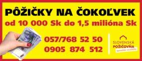 PRE VŠETKY VEKOVÉ KATEGÓRIE A ORIENTÁCIE Ihne aj s vhodnými kontaktmi. Zavolajte a zme te svoj život, VYUŽITE AKCIOVÉ CENY Splnené sny BSI, P.O.BOX 33, 830 03 BA 33 Tel.