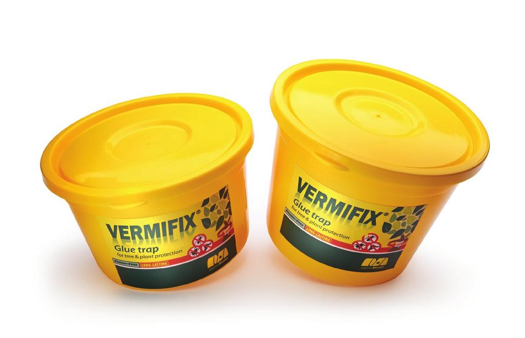 VERMIFIX - lepidlo na ochranu stromů a rostlin v kelímku Lepidlo je určeno k ochraně stromů před lezoucími škůdci.