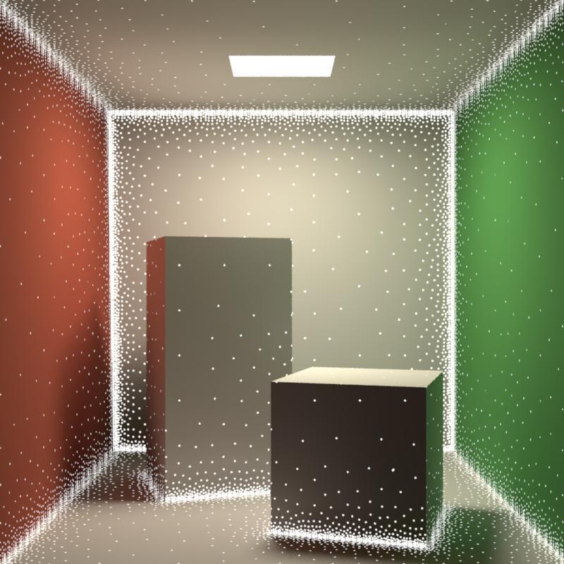 Irradiance caching Sparse locations for full DRT computation Resulting irradiance