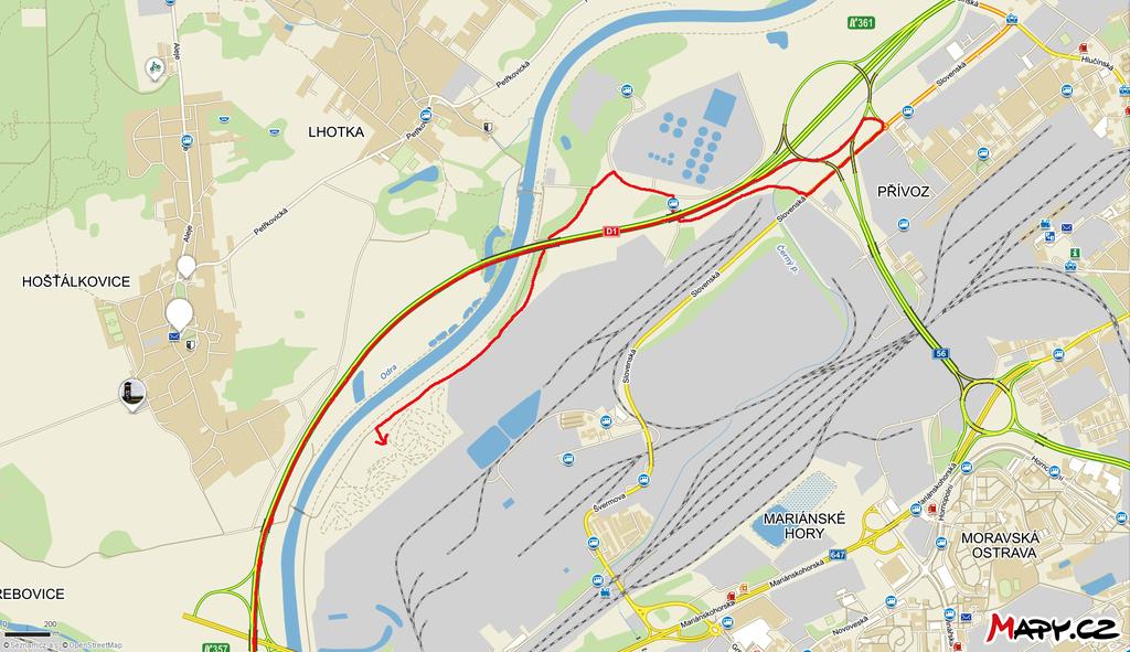 2. PŘÍSTUP GPS: 49.8534650 n / 18.2508331 e Nejbližší město: Ostrava Příjezd z D1 směr od Olomouce - sjezd č.