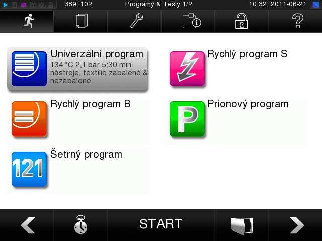 Předpoklady pro první uvedení do provozu Podnosy a součásti příslušenství je třeba přímo po prvním zapnutí a před uvedením do provozu vyjmout z nádoby.