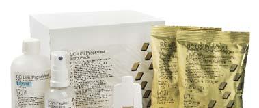 Initial LiSi Press První lithium disilikátové keramické presovací ingoty s vysokou pevností, které využívají unikátní technologie od GC technologie rovnoměrně rozptýlených mikrokrystalů