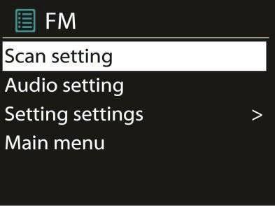FM-rádio Režim FM-rádia přijímá analogové rádiové signály a displej ukazuje RDS-informace (Radio Data System) o stanici. Stiskněte Select, abyste našli nějakou stanici.