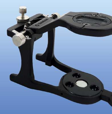 1 ks magnetický artikulátor malý IX910376 509,- Výrobce: Keystone MAGNETICKÝ ARTIKULÁTOR DELUXE Velmi oblíbený magnetický artikulátor s tefl onovým povrchem.