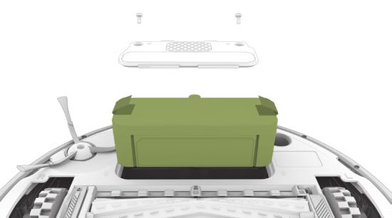 Chcete-li robota Roomba restartovat, stiskněte současně tlačítka (DOCK) a (SPOT) a podržte je 10 sekund (dokud nezhasnou všechny kontrolky) a pak je uvolněte.
