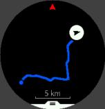 5. Pro zahájení navigace stiskněte pravé horní tlačítko. 6. Navigaci můžete kdykoli přerušit opětovným stisknutím pravého horního tlačítka.