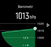 Informace o prostředí Hodinky Suunto Spartan Ultra neustále měří absolutní tlak vzduchu pomocí vestavěného tlakového senzoru.