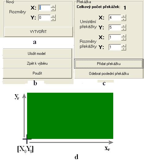 Strana 32 5 Popis programu Možnost použít daný model pro hledání cesty. Obr. 16 Ovládací panely, volba Nový.