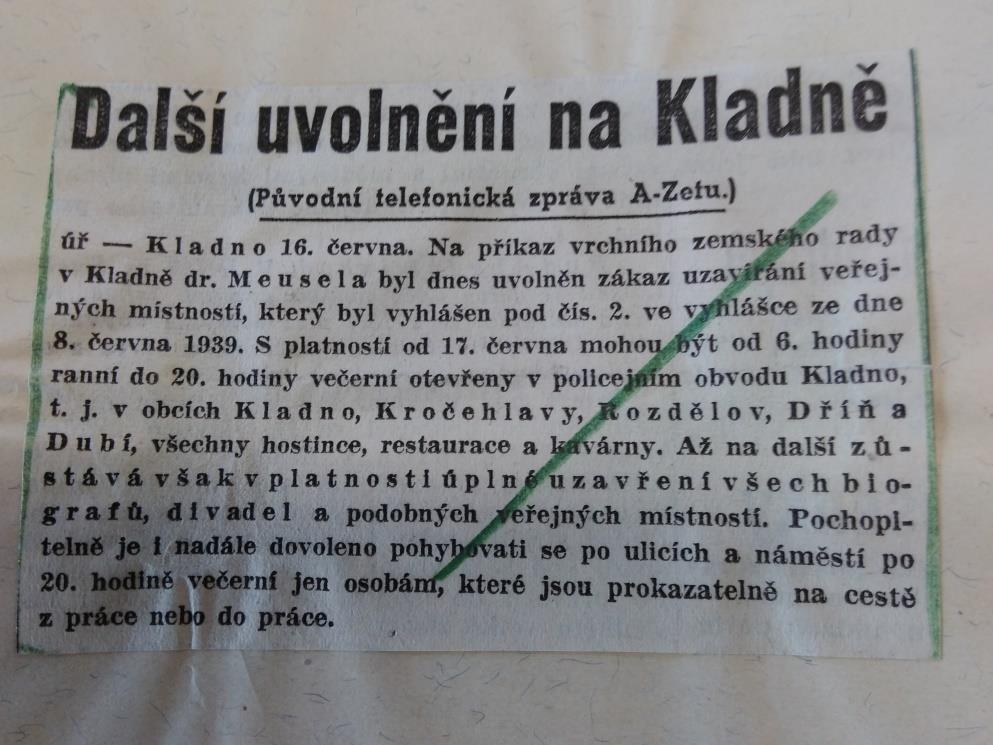 okresní archiv Kladno) Obrázek 14 - Ukončení společného pátráni po