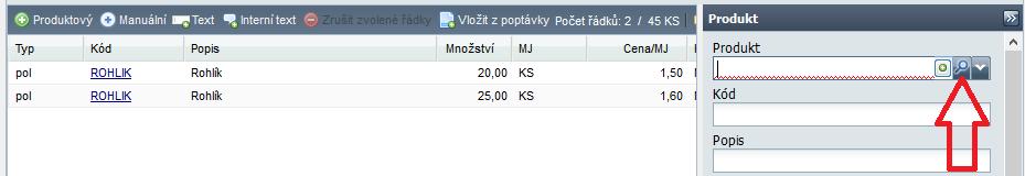 Dále pak přibyla možnost omezení nabídky produktů v nákupu (objednávka ) tak, že se v nabídce produktů budou zobrazovat pouze ty, u kterých je dodavatel v objednávce