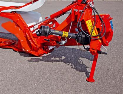 PRO SNÍŽENÍ PROSTOJŮ Pro snížení prostojů jsou žací lišty GMD 240, 280, a 310 vybaveny náhonovou