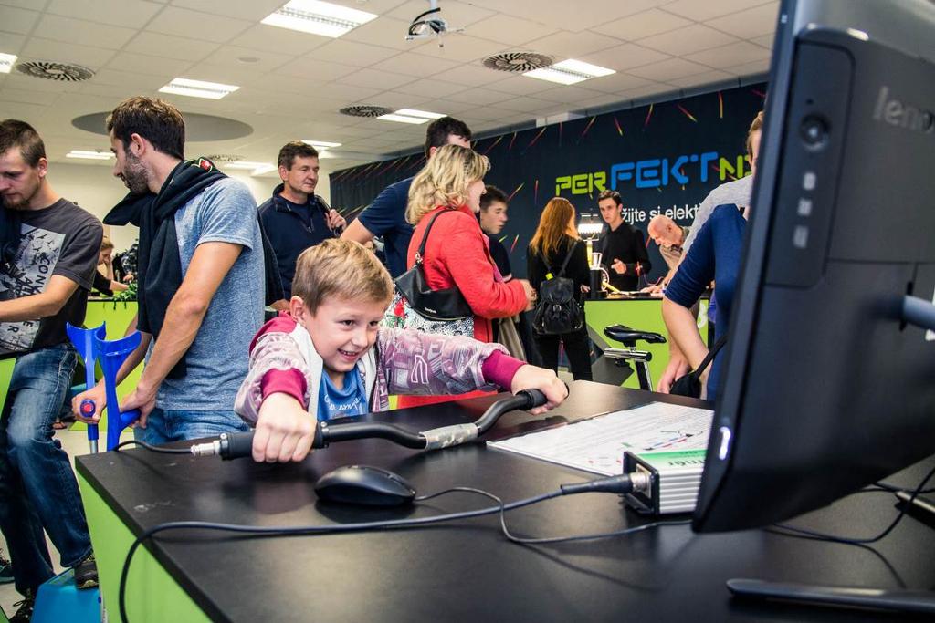 There are 15 exhibits for the visitors hands-on experience and entertainment that will explain the principles of electricity, electrical engineering, physics etc.
