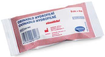 33 Ovínadlo hydrofilné elastické 8 cm x 4 m OVÍNADLO NA RANY Zdravotnícka pomôcka. Hydrofilný sterilný obväz, ktorý pevne fixuje ranu pri pohyboch.