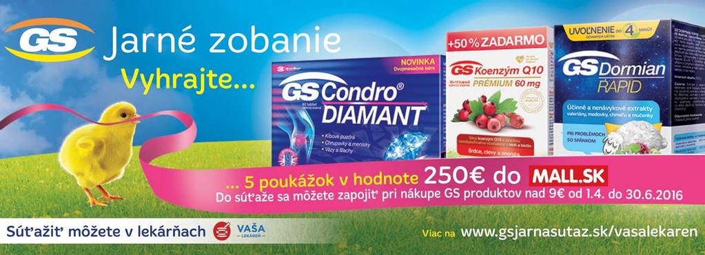 Sledujte všetky naše akcie na facebook.com/vasalekarensk. Zoznam všetkých lekární nájdete na www.vasalekaren.sk Staň sa fanúšikom vyhraj!
