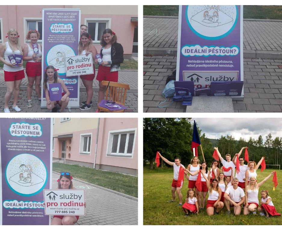 Kulturně-společenské akce nezahrnuté do plánu aktivit Služby pro rodinu, z.ú. DĚTSKÝ DEN VELICHOV, 3. 6. 2017 Akce se zúčastnilo cca 600 osob, z toho 15 se zajímalo o informace o pěstounské péči.