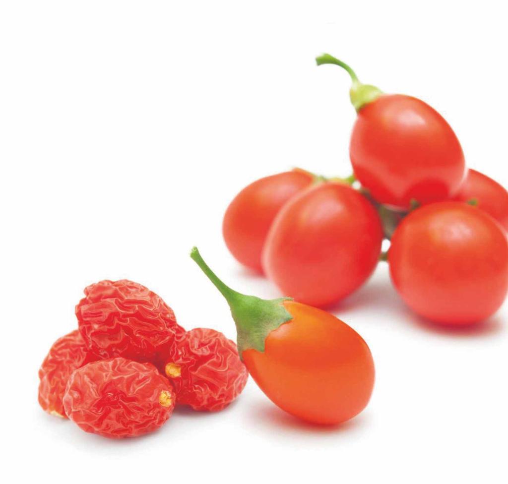 GOJI - plody goji jsou známé jako nejsilnější zdroj antioxidantů.