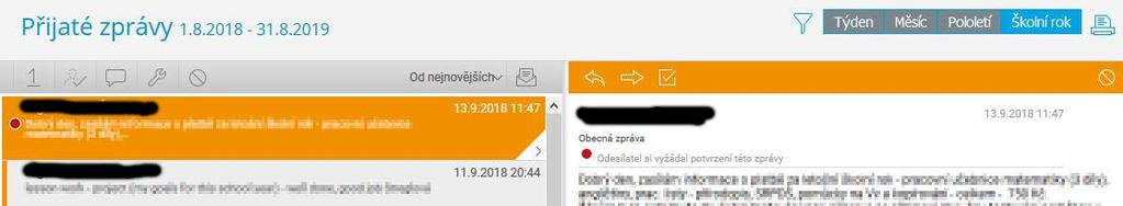 4.7 Komens Jeden z nejdůležitějších modulů v systému slouží ke vzájemné komunikaci mezi žáky,