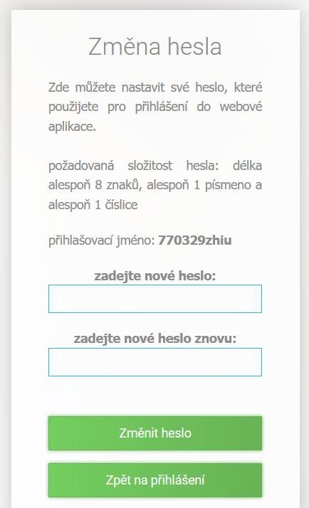 Zadejte email, který jste poskytli naší škole ke komunikaci ve formuláři Souhlas se zpracováním údajů a stiskněte tlačítko Pokračovat 3.