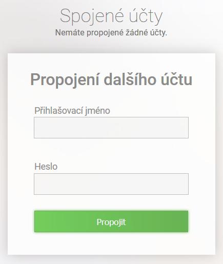 3.4 Propojení účtů více dětí na škole V případě, že máte více dětí na naší škole, můžete si více účtů propojit v jeden.