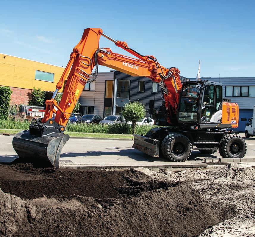 Řada ZAXIS-6 HYDRAULICKÉ RYPADLO Označení modelu : ZX170W 6 Jmenovitý výkon motoru : 128,4