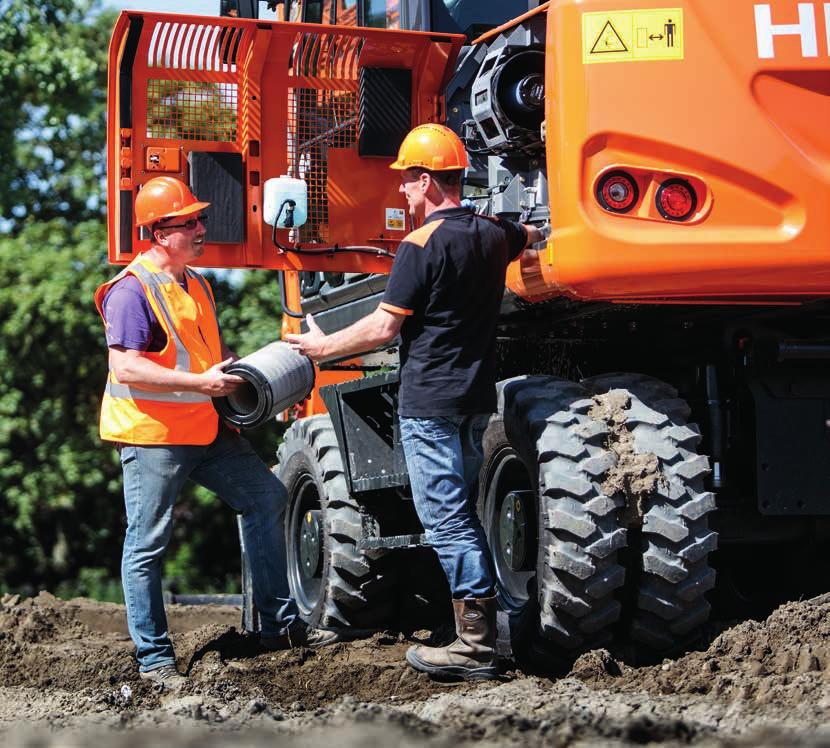 Global e-service Technická podpora Náhradní díly Hitachi Rozšířená záruka a servisní smlouvy Na každý nový stroj Hitachi Zaxis-6 se vztahuje plná záruka výrobce.