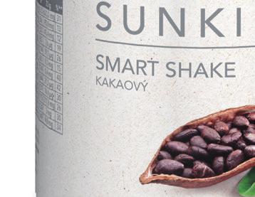 SMART SHAKE kakaový Jedna porce pouze 205 kcal / 864 kj Optimální náhrada vyváženého jídla s jednoduchou a rychlou přípravou a vynikající chutí, která nezatěžuje trávicí trakt a dodá energii.