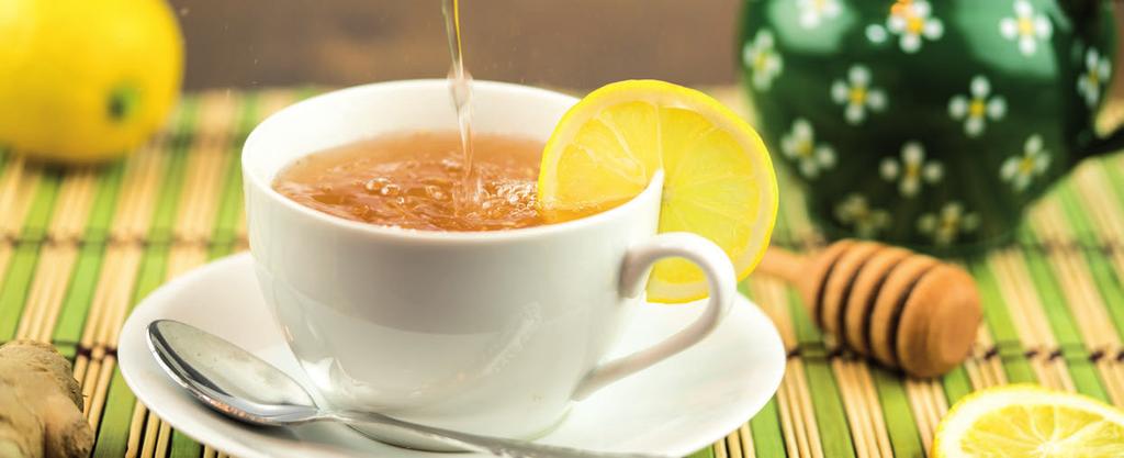 Čaj do nepohody 1 porce 5 minut snadné cca 200 kj / 48 kcal y 0,4 g sacharidy 7,7 g tuk 0,2 g vláknina 0 g n čaj BODY SHAPE TEA (1 odměrka) n 1 lžička medu n 1 plátek citrónu n