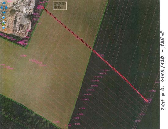 (informace o uvedeném záměru a dalším postupu i mapové