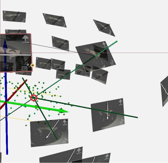 Matematický princip identifikace bodů Zpracování fotografie - identifikace hledaných obrazů na fotografii pomocí digitálního zpracování obrazu a výpočet středů elips.