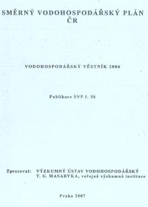 Směrný vodohospodářský plán (2. SVP) byl členěn podle hlavních hydrologických povodí: I. povodí Horního a středního Labe II. povodí Vltavy III.