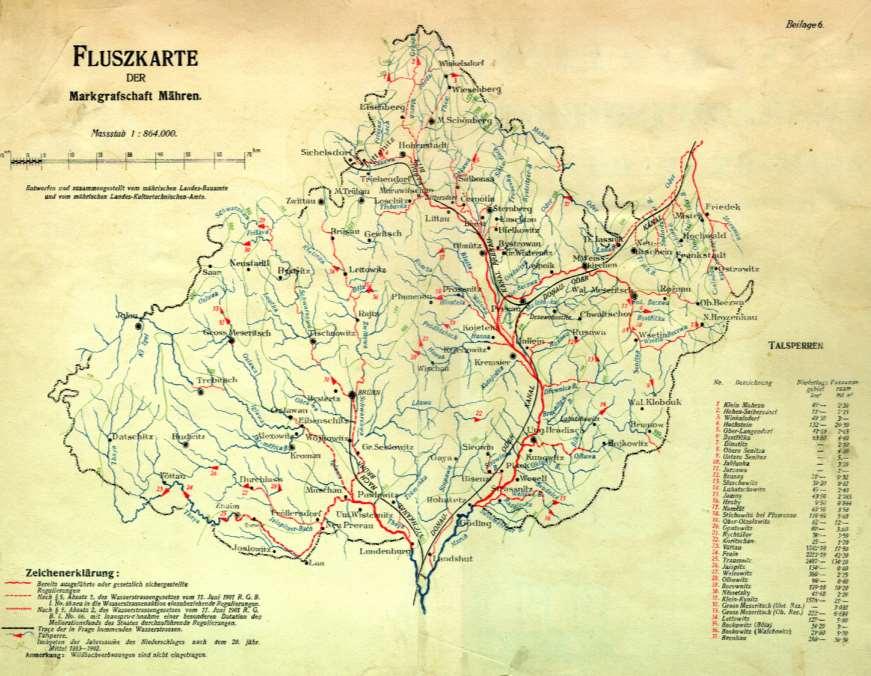 Vodohospodářské plány Ukázka Říční mapy