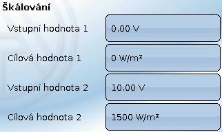Parametrizování vstupů Typ senzoru a měřená veličina Po zvolení požadovaného vstupu musíte určit typ senzoru.