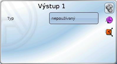 Výstupy Parametrizování Po zvolení požadovaného výstupu je určen typ výstupu. Nejprve je určen typ výstupu.