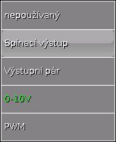 Výstupy Všechny spínací výstupy Pro všechny spínací výstupy lze nastavit prodlení sepnutí a dobu doběhu.